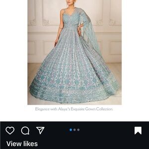 Tanashk Indian bridal reception gown